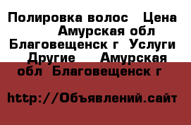 Полировка волос › Цена ­ 400 - Амурская обл., Благовещенск г. Услуги » Другие   . Амурская обл.,Благовещенск г.